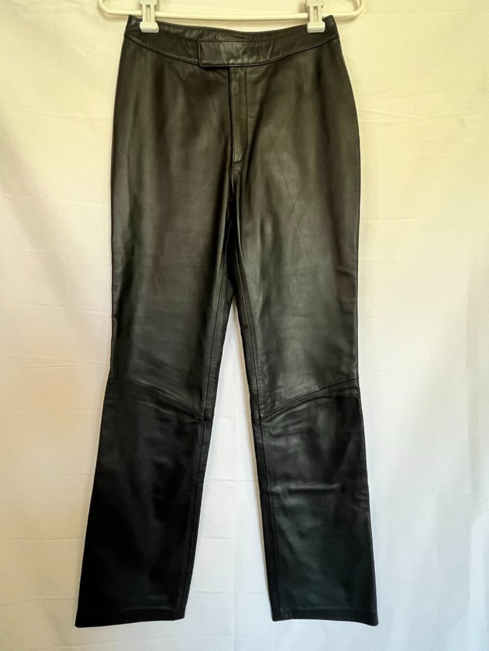 Vintage Copper Key Black Leather Pants Lined Motorcycle Biker Riding Size 3 XS